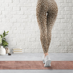 Bruin samenstellend boek  PatroonLeggings Leggings
