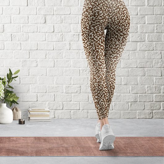 Bruin samenstellend boek  PatroonLeggings Leggings