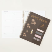 Bruin schattige planner (Display)