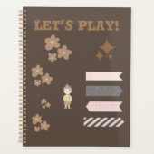 Bruin schattige planner (Voorkant)