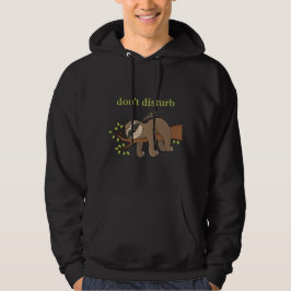 Bruin Schattige slapend dier Funny Hoodie