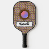 Bruin schijflint door Kenneth Yoncich Pickleball Paddle (Voorkant)