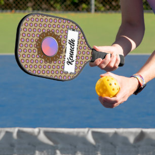 Bruin schijflint door Kenneth Yoncich Pickleball Paddle