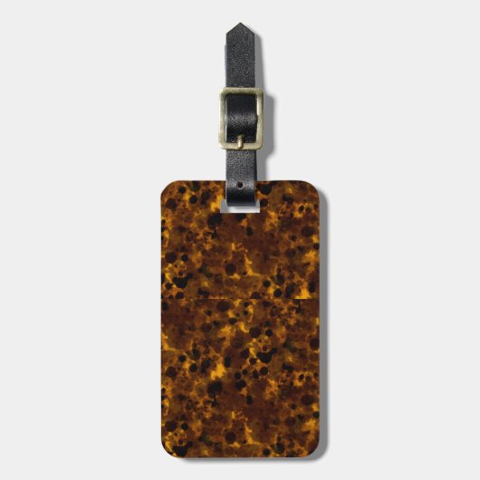 Bruin schildpad bagagelabel (Voorkant verticaal)