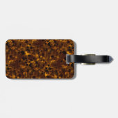 Bruin schildpad bagagelabel (Achterkant horizontaal)