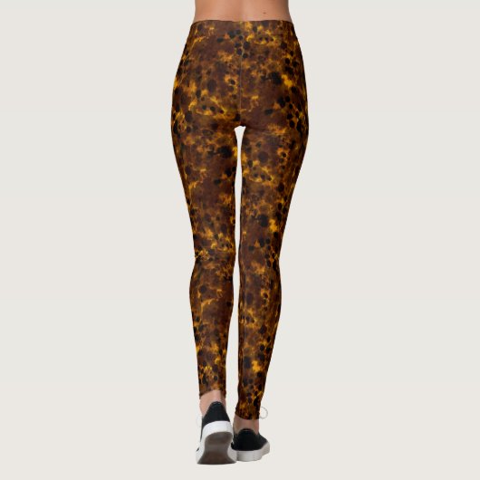 Bruin schildpad leggings (Achterkant)