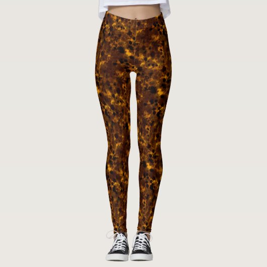 Bruin schildpad leggings (Voorkant)