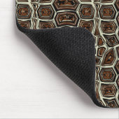 Bruin schildpadpatroon muismat (Hoek)