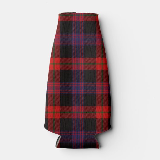 Bruin Schots Clan Tartan Plaid Patroon Flesjeskoeler (Voorkant)