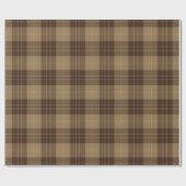 Bruin Schots patroon met tartan Cadeaupapier (Vlak)