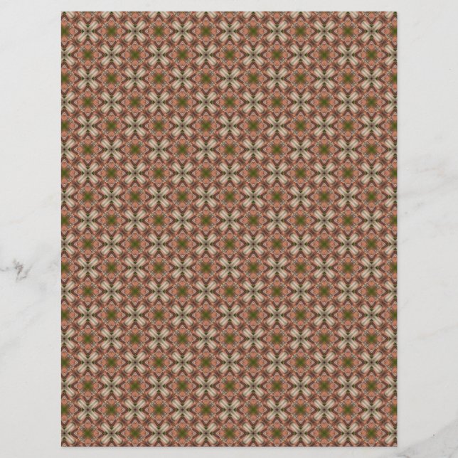 Bruin scrapboek papier vel (Voorkant)