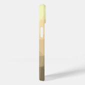 Bruin sepia Gradient Geometrisch Mesh Patroon Case-Mate iPhone Case (Achterkant / Rechts)