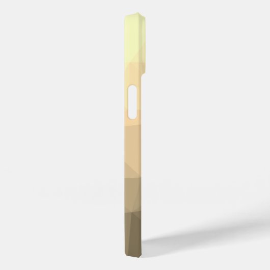 Bruin sepia Gradient Geometrisch Mesh Patroon Case-Mate iPhone Case (Achterkant / Rechts)