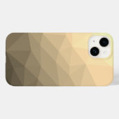 Bruin sepia Gradient Geometrisch Mesh Patroon Case-Mate iPhone Case (Achterkant (horizontaal))