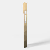 Bruin sepia Gradient Geometrisch Mesh Patroon Case-Mate iPhone Case (Achterkant / Links)