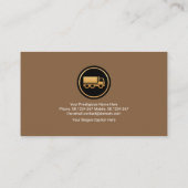 Bruin Shade Logistics Crisscross Highway Transport Visitekaartje (Achterkant)