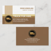Bruin Shade Logistics Crisscross Highway Transport Visitekaartje (Voorkant / Achterkant)