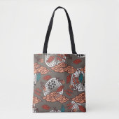 Bruin Shell Pattern Vrouwen Tas (Voorkant)