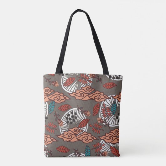 Bruin Shell Pattern Vrouwen Tas (Achterkant)