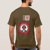 Bruin shirt met korte mouwen (Achterkant)