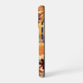 BRUIN SINAASAPPEL GEEL HERFST PLAID PATROON & BLAD iPhone 16 HOESJE (Linkerkant)