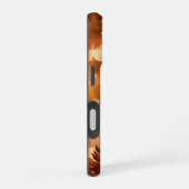 BRUIN SINAASAPPEL GEEL HERFST PLAID PATROON & BLAD iPhone 16 HOESJE (Rechterkant)