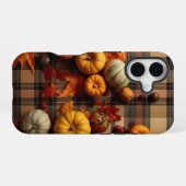 BRUIN SINAASAPPEL GEEL HERFST PLAID PATTERN & PUMP iPhone 16 HOESJE (Achterkant horizontaal)