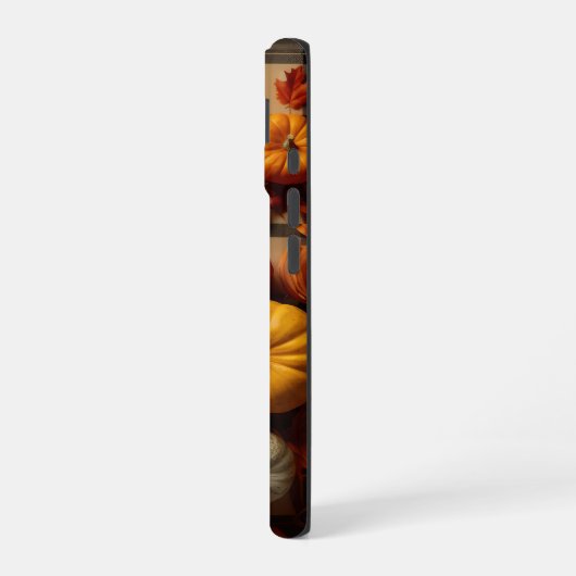 BRUIN SINAASAPPEL GEEL HERFST PLAID PATTERN & PUMP iPhone 16 HOESJE (Linkerkant)