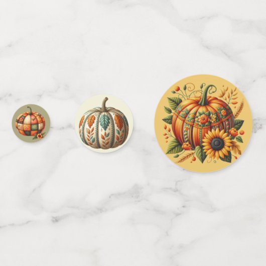 BRUIN & SINAASAPPEL GOUDEN GROENE HERFST PATCHWORK CONFETTI (Achterkanten)