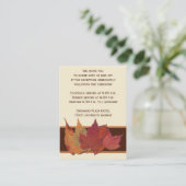 Bruin Sinaasappel Ivoor Gedroogde bladeren Behuizi Informatiekaartje (Staand voorkant)