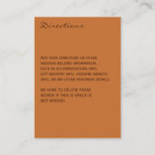 Bruin Sinaasappel Ivoor Gedroogde bladeren Behuizi Informatiekaartje (Achterkant)