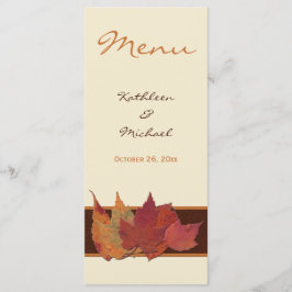 Bruin Sinaasappel Ivoor Gedroogde bladeren Bruilof Menu