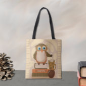 Bruin Sinaasappel Uil Leraar Canvas tas