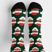Bruin Skin Black kerstman Sokken (Top)