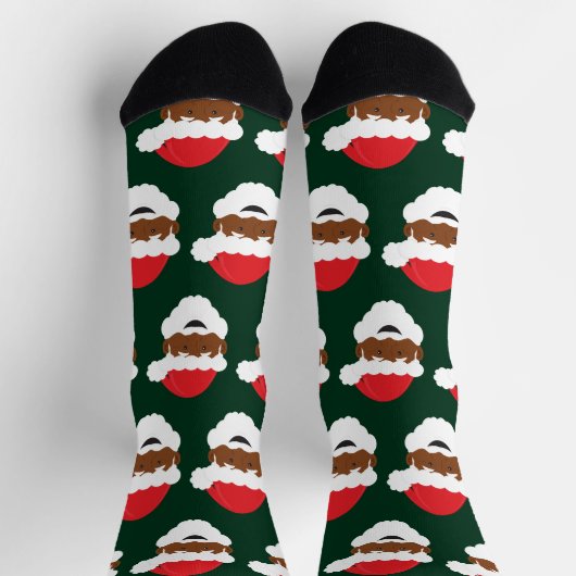 Bruin Skin Black kerstman Sokken (Top)