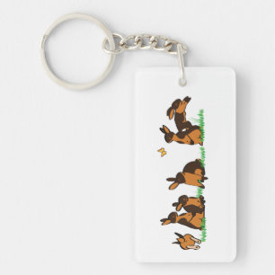 bruin sleutelhanger