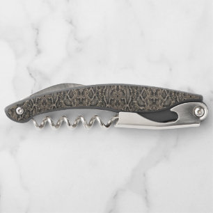 bruin SNAKE-HUIDpatroon Kurkentrekker