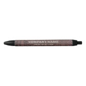 Bruin snakeskin Print zwarte inkt pen (Voorkant)