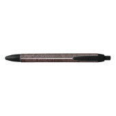 Bruin snakeskin Print zwarte inkt pen (Achterkant)