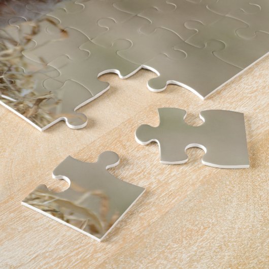 Bruin Speelgoed Poodle Legpuzzel (Zijkant)