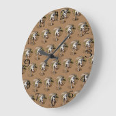 Bruin Spotty Dalmatian Grote Klok (Hoek)