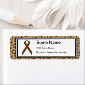 Bruin standaardlintje door Kenneth Yoncich Etiket (Insitu)