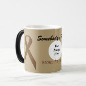 Bruin standaardlintje door Kenneth Yoncich Magische Mok (Voorkant links)