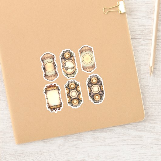 bruin sticker (Notitieboek)