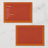 Bruin stijlvolle rand in oppervlak visitekaartje (Voorkant / Achterkant)
