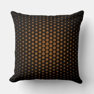 Bruin Stippen Modern Black Kussen