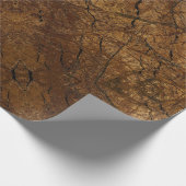 Bruin Stone Pattern Vaderdag Cadeaupapier (Hoek)