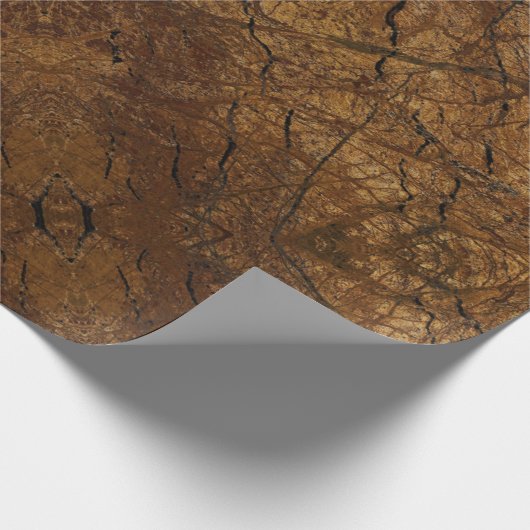 Bruin Stone Pattern Vaderdag Cadeaupapier (Hoek)