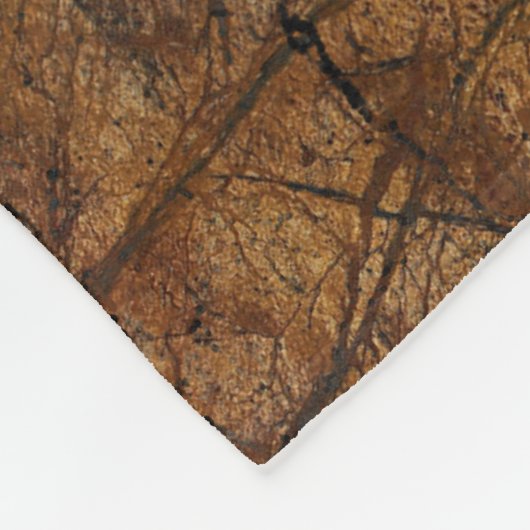 Bruin Stone Pattern Vaderdag Fleece Deken (Hoek)