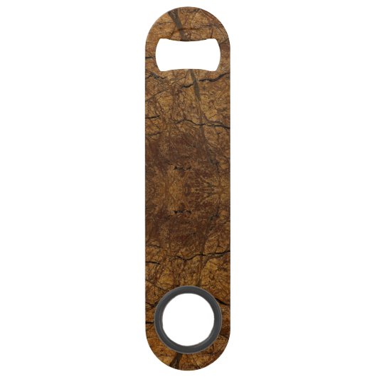 Bruin Stone Pattern Vaderdag Speed Flessenopener (Achterkant)